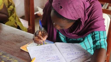 Activité d'alphabétisation dans le cadre de soutien communautaire (République centrafricaine 2023)